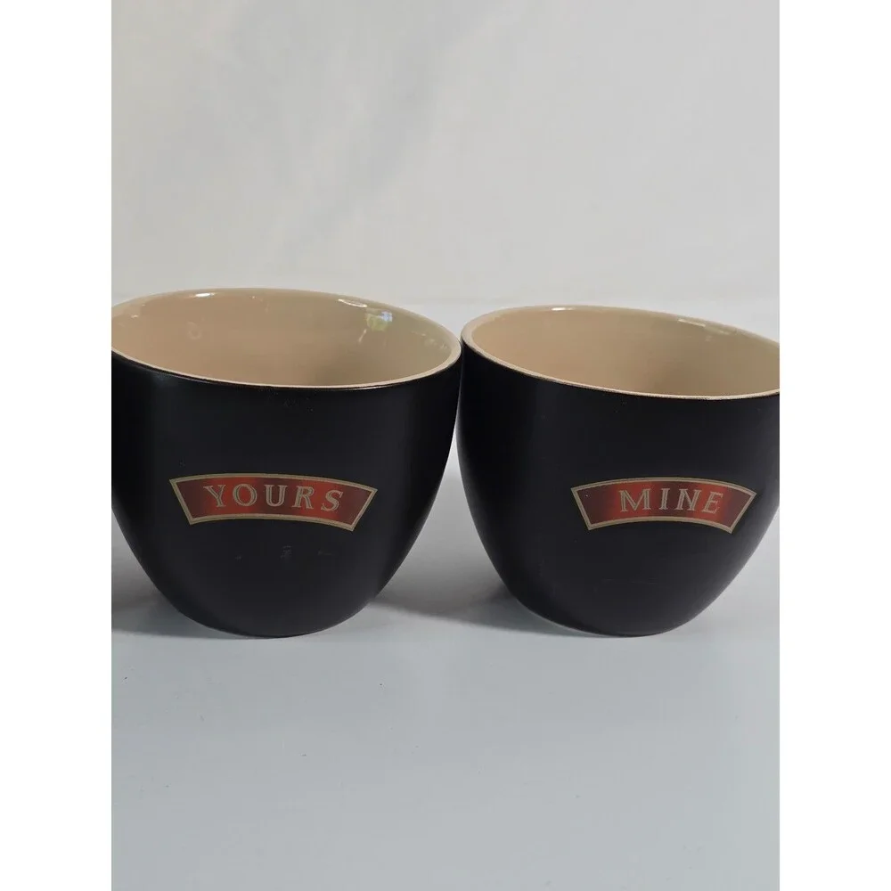 Baileys Irish Cream 8 ounce Yours & Mine Collectors Cups Set of Four (4)